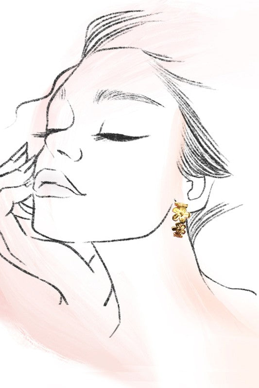 Aaron Huggie Hoop Earrings