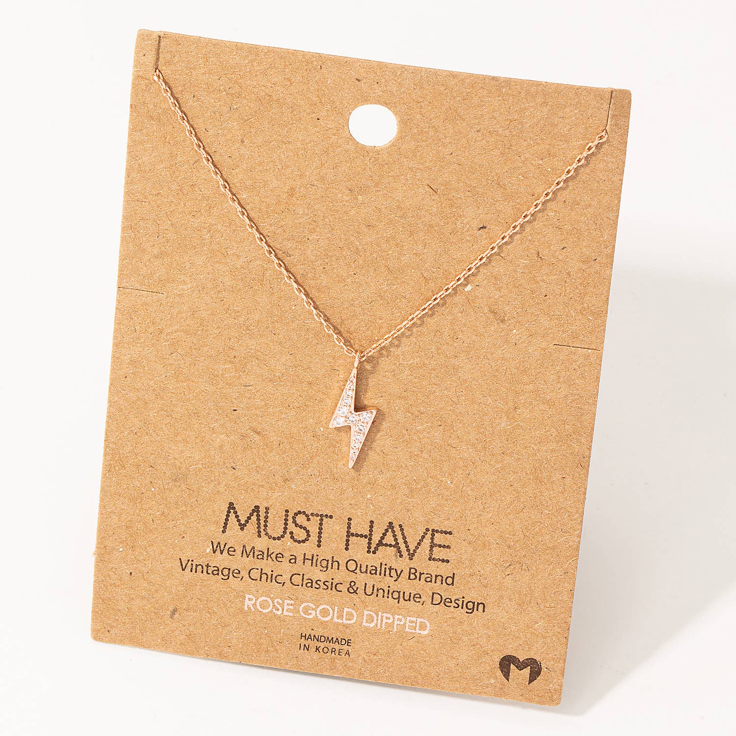 Arthur Pave Lightning Bolt Pendant Necklace