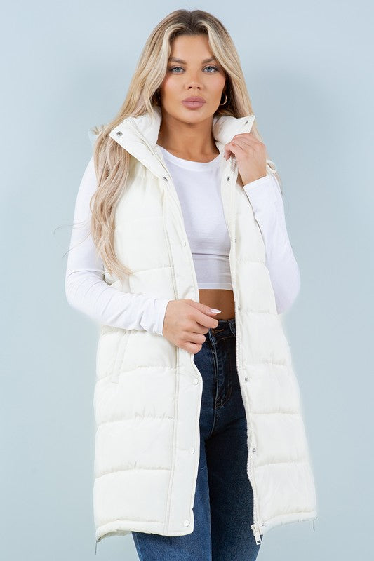 Danica Quilted Long Line Vest