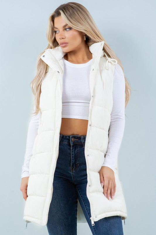Danica Quilted Long Line Vest