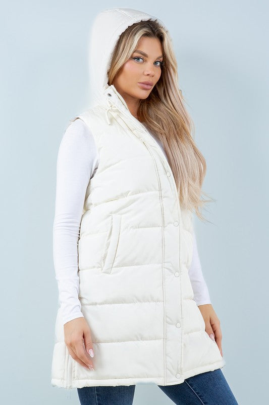 Danica Quilted Long Line Vest