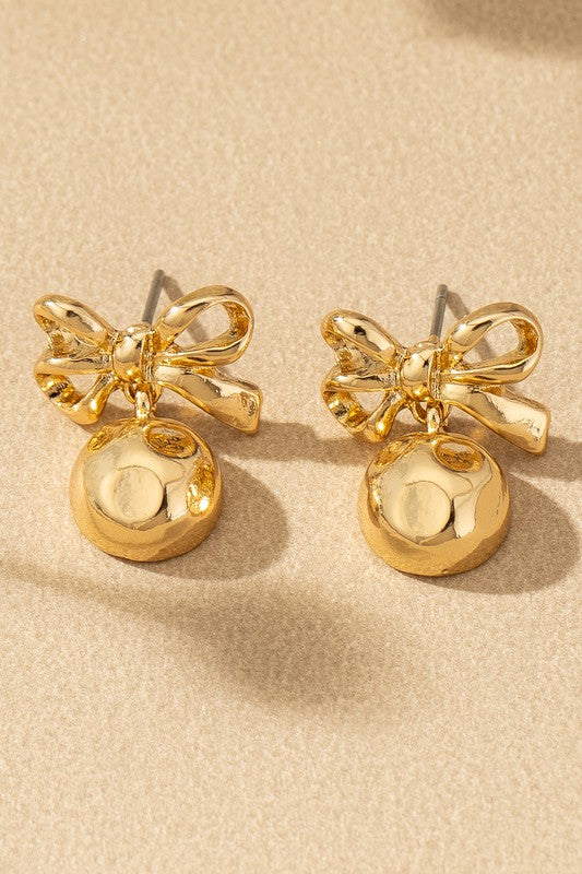 Honey Bow Earrings
