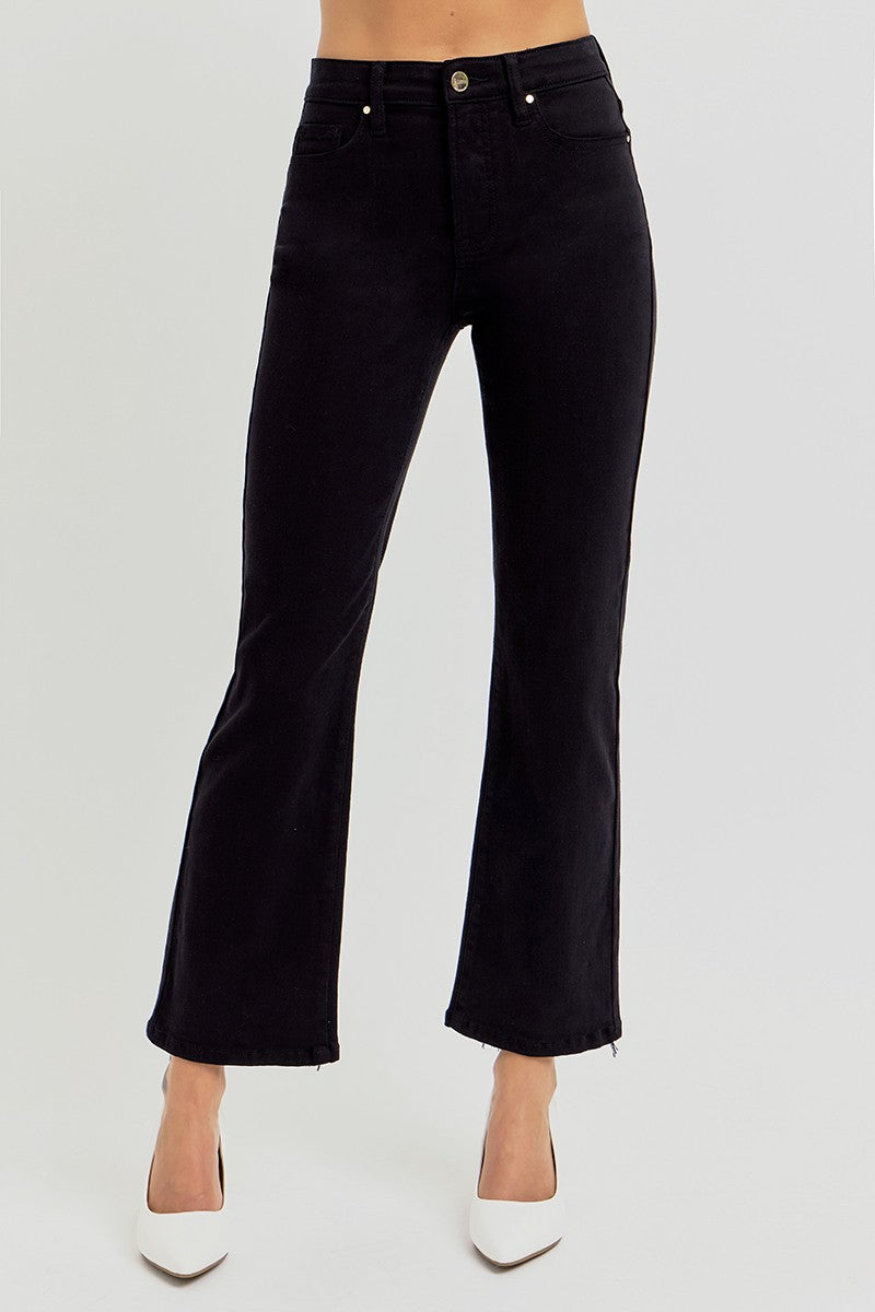 RISEN Remington High Rise Crop Straight Jeans