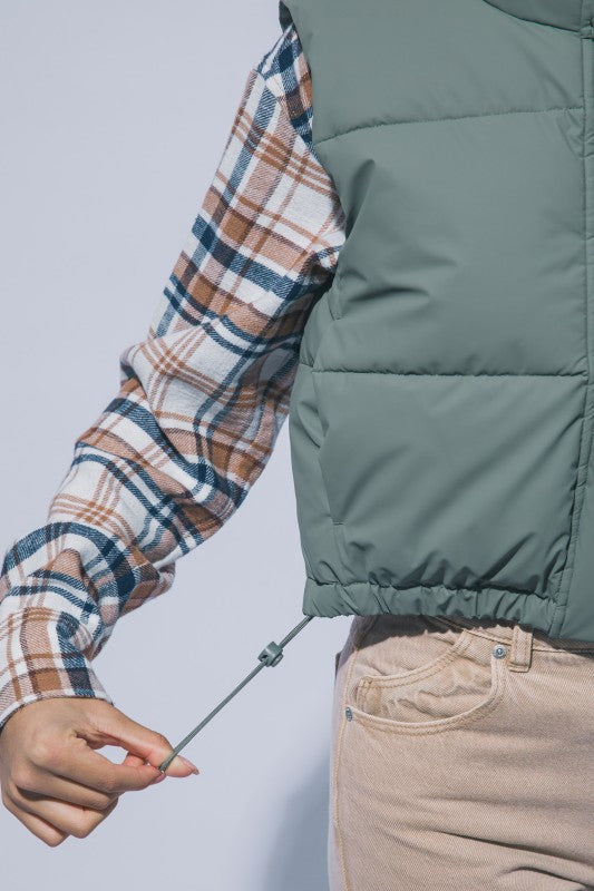 Penelope Cropped Puffer Vest PREORDER