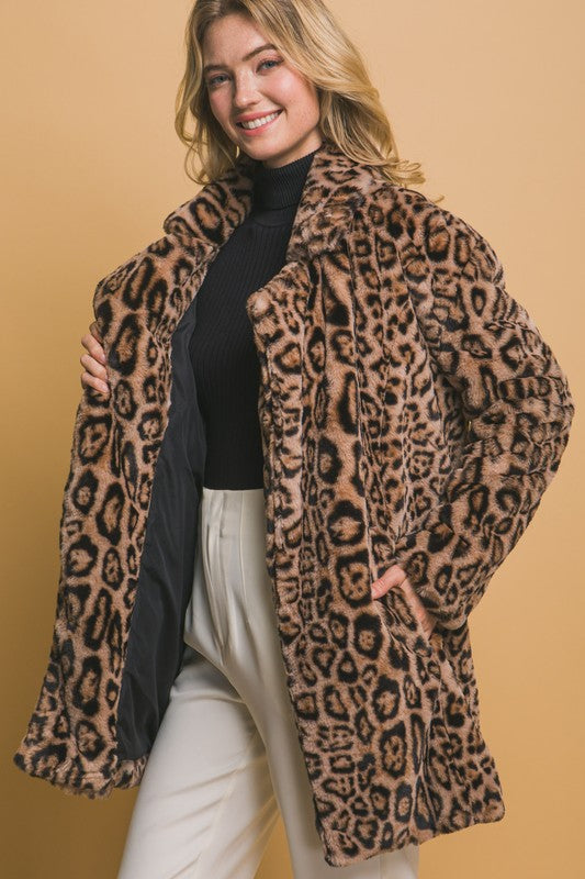 Farla Leopard Fur Jacket