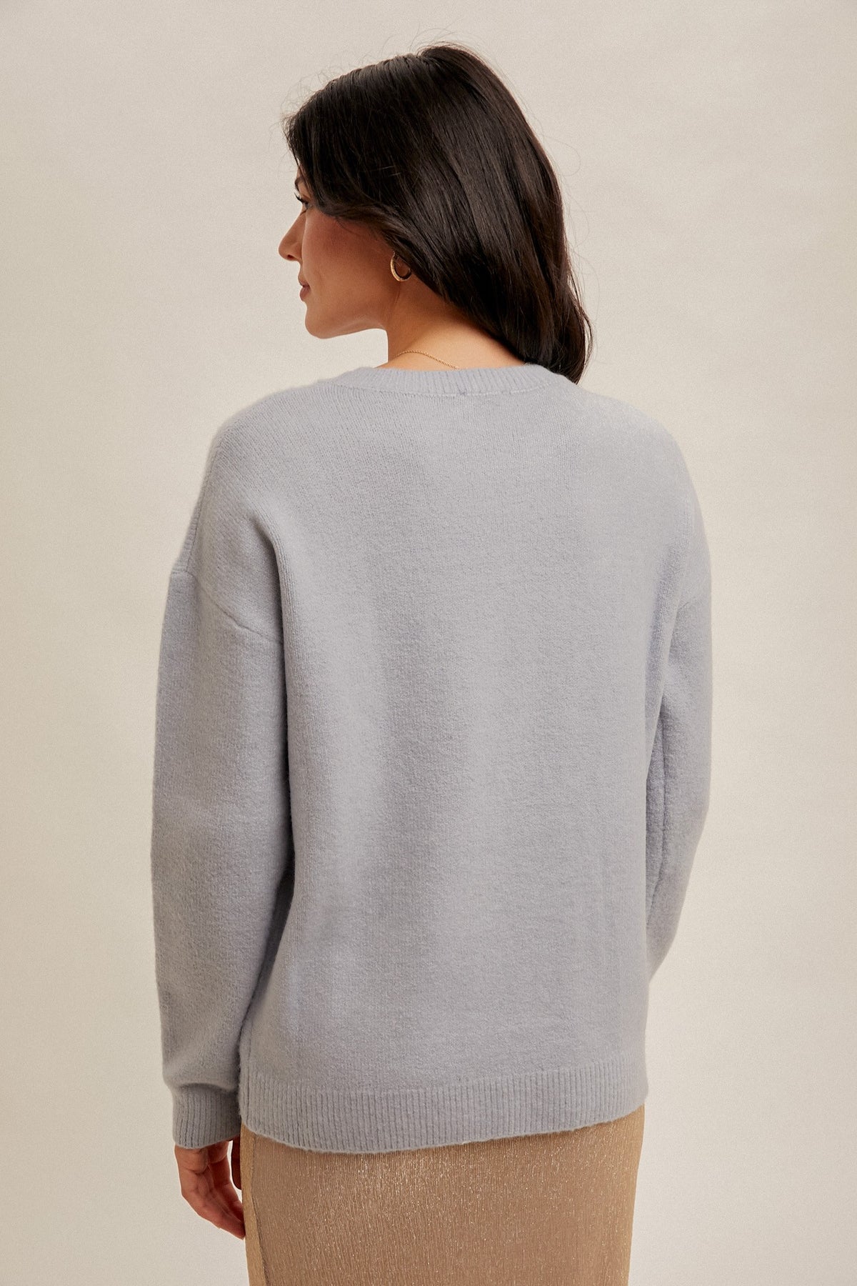 Loda Pearl Bow Sweater