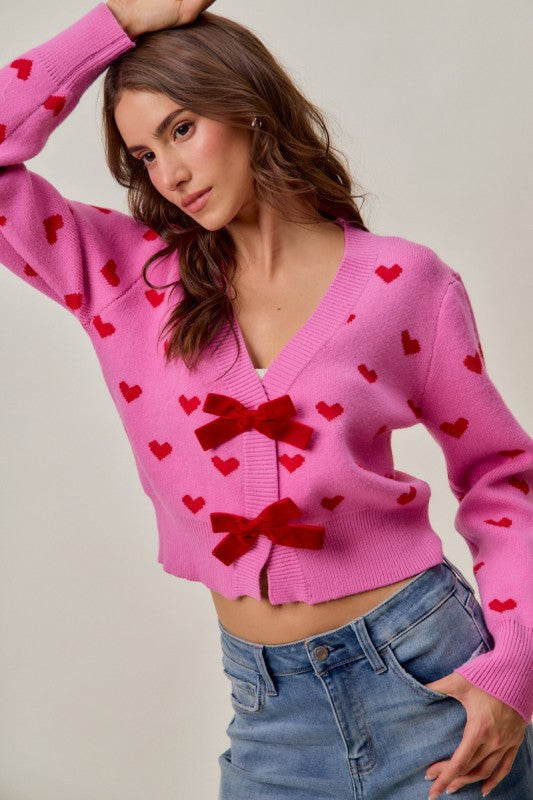 Sweetheart Bow Cardigan FINAL SALE