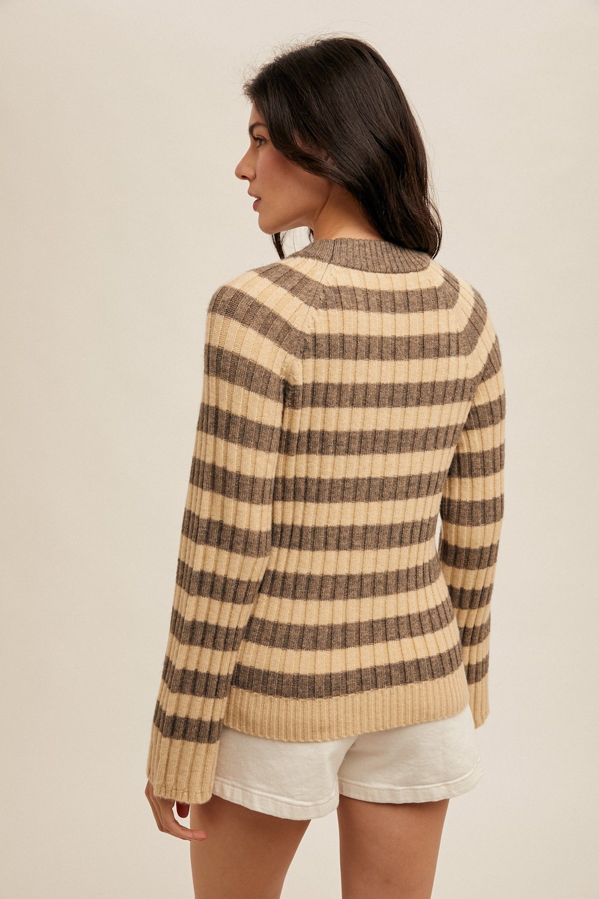 Devin Stripe Ribbed Sweater (2 Colors!)