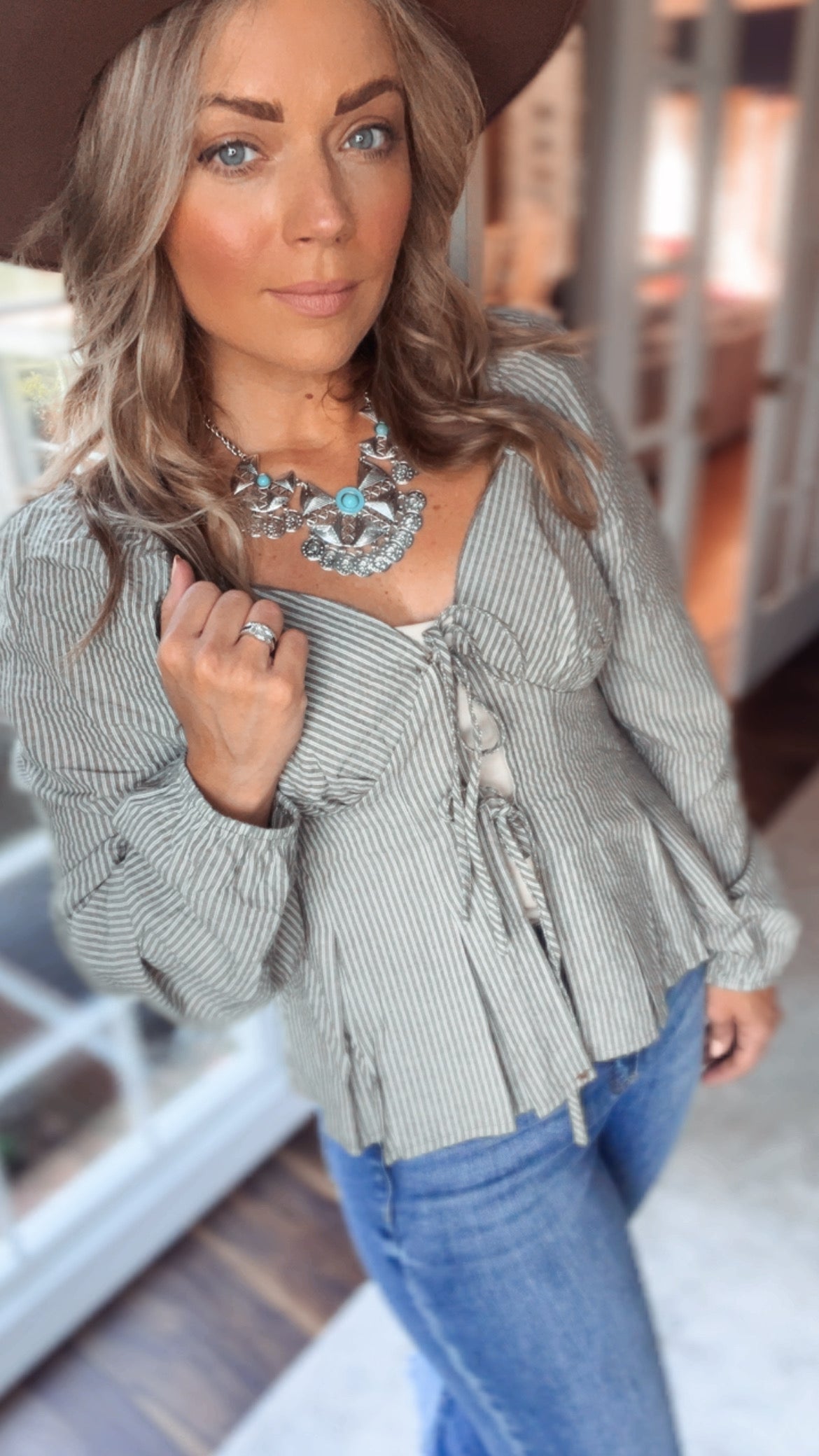 Maggie Striped Blouse