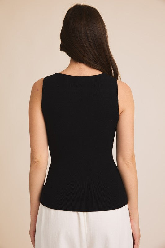 Fallon Sleeveless Ribbed Tank Top