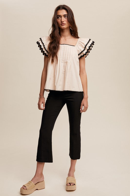 Faraday Pintuck Top FINAL SALE