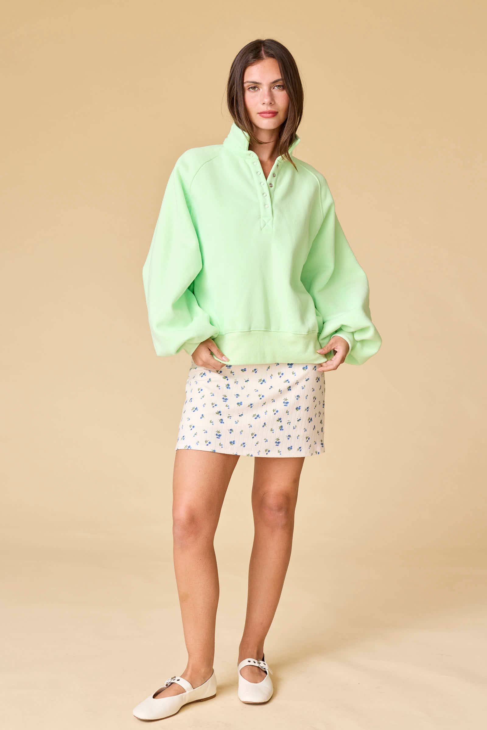 Piper Snap Button Collared Sweater BESTSELLER