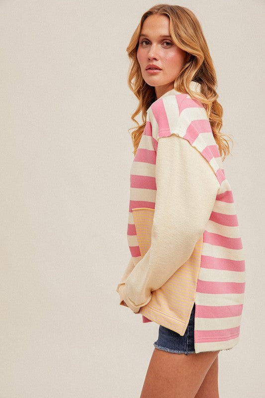 Emily Zip Collared Top FINAL SALE