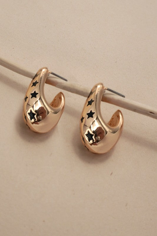 Ashley Star Teardrop Earrings