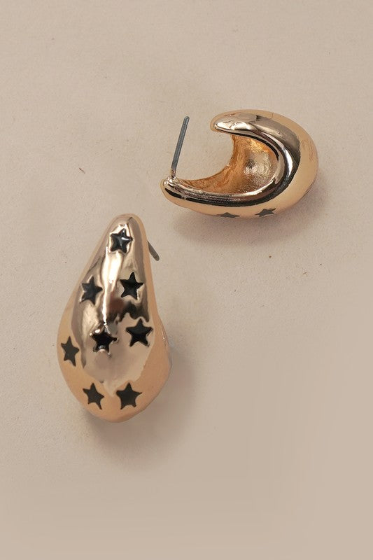 Ashley Star Teardrop Earrings