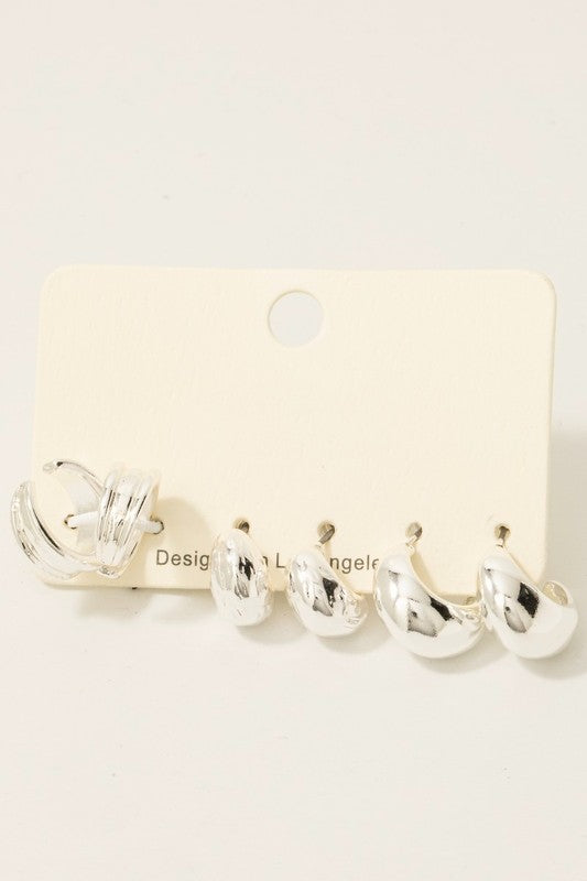 Barta Earring Cuff Trio (2 Colors!)