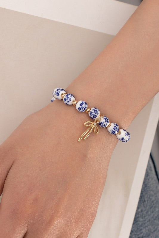 Gordon Bead with Bow Bracelet