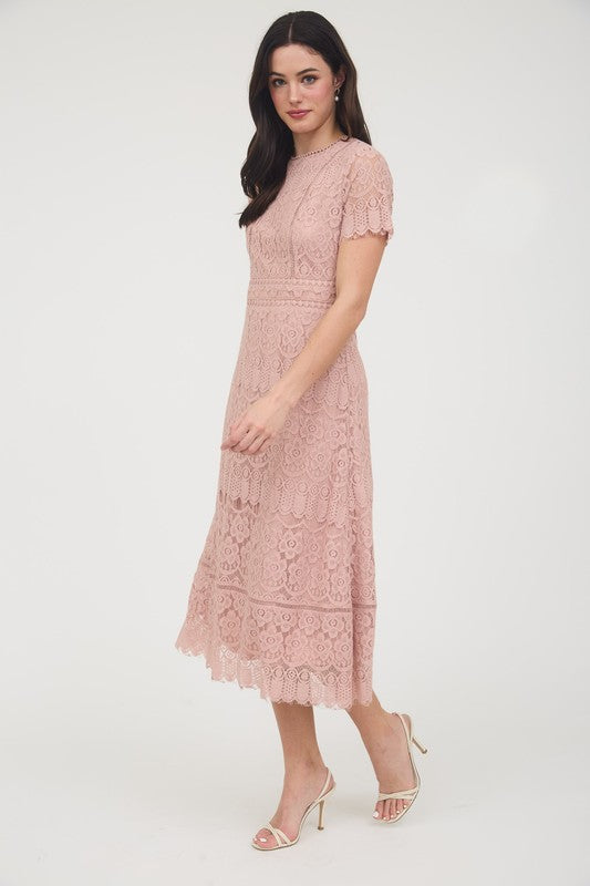 Liza Lace Midi Dress FINAL SALE