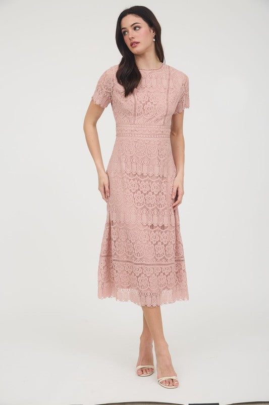 Liza Lace Midi Dress FINAL SALE