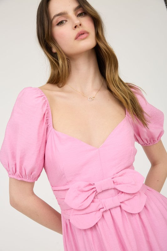 Lucille Bow Midi Dress FINAL SALE