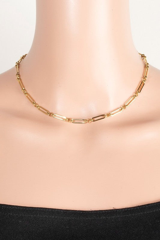 Oval Chain Link Neckalce