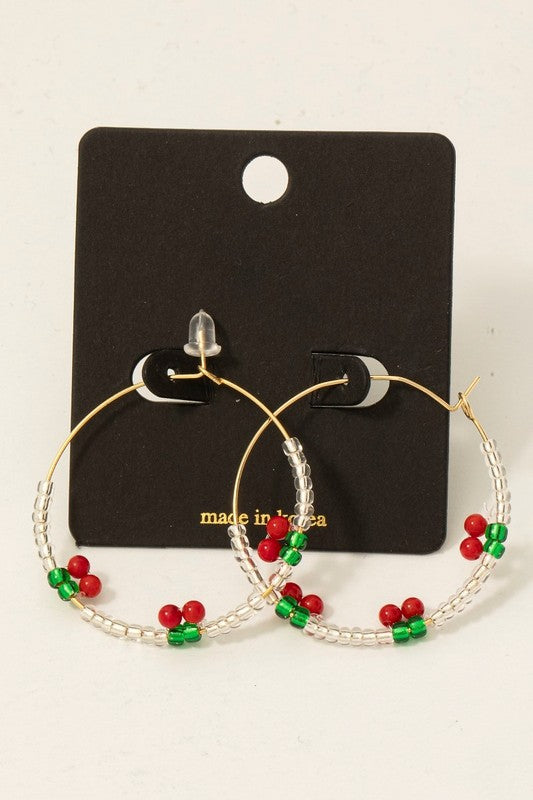 Bola Cherry Hoop Earrings