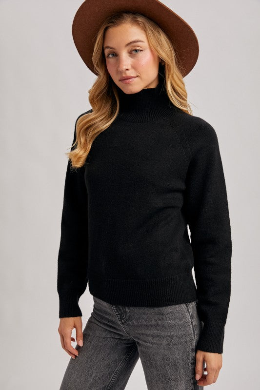 Sacramento Black Turtleneck Sweater