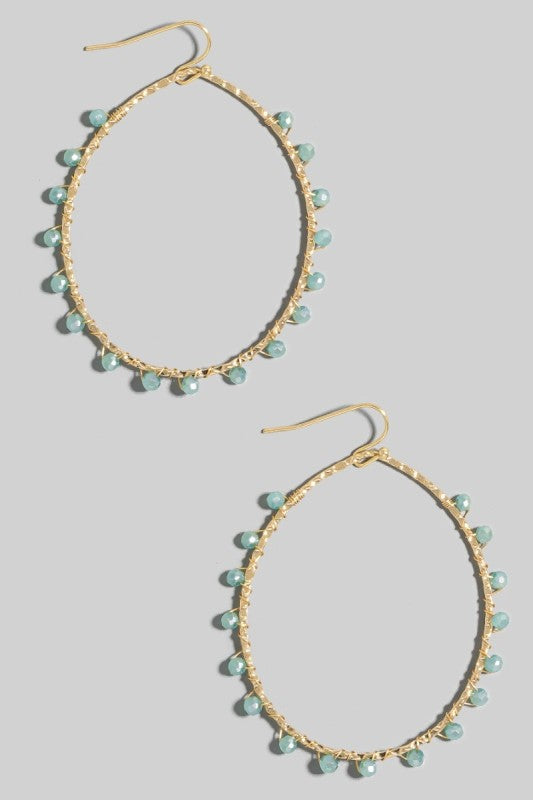 Luta Bead Oval Earrings (2 Colors!)