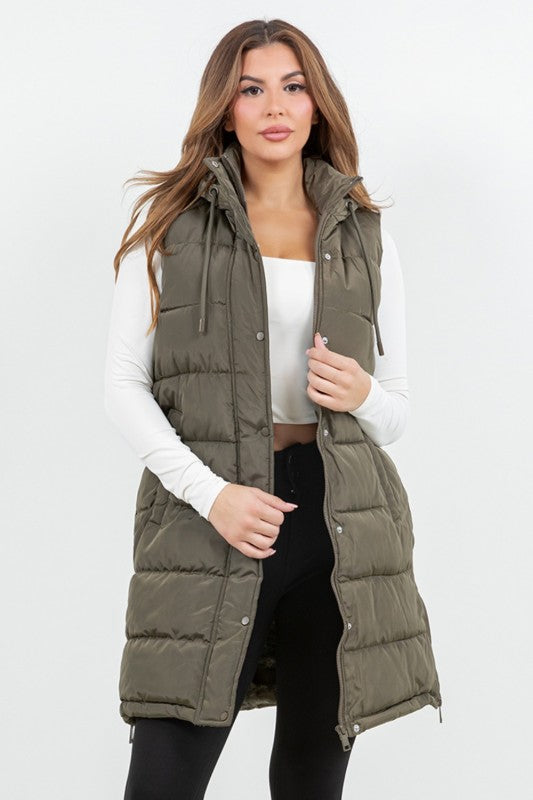 Danica Quilted Long Line Vest