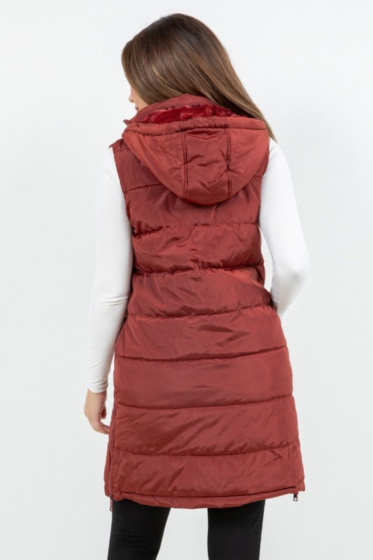 Danica Quilted Long Line Vest FINAL SALE