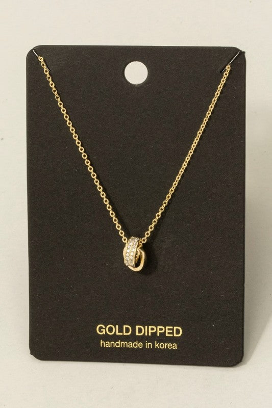 Silman Double Ring Necklace (2 Colors!)