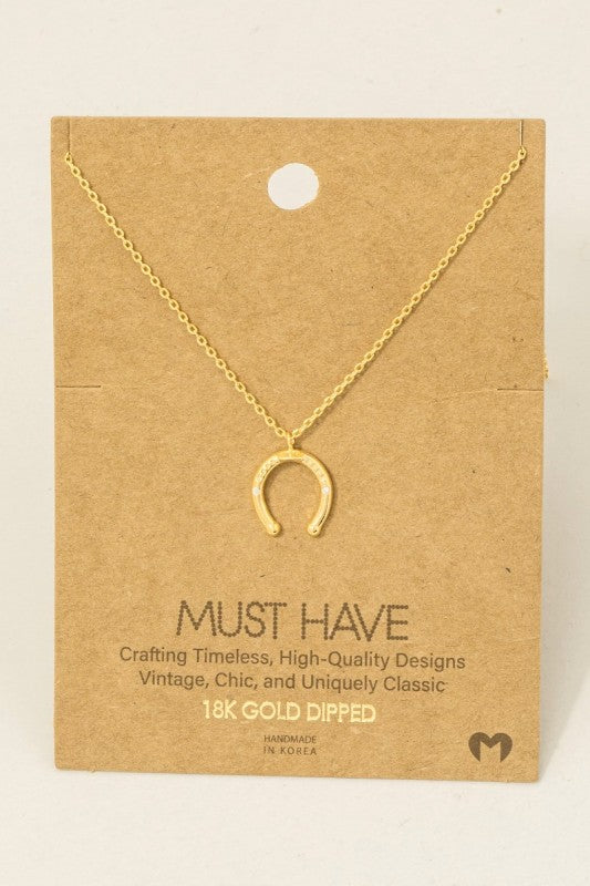 Western Horse Shoe Necklace