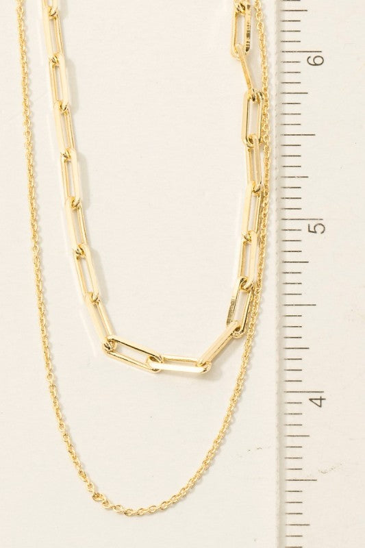 Pann Double Chain Necklace