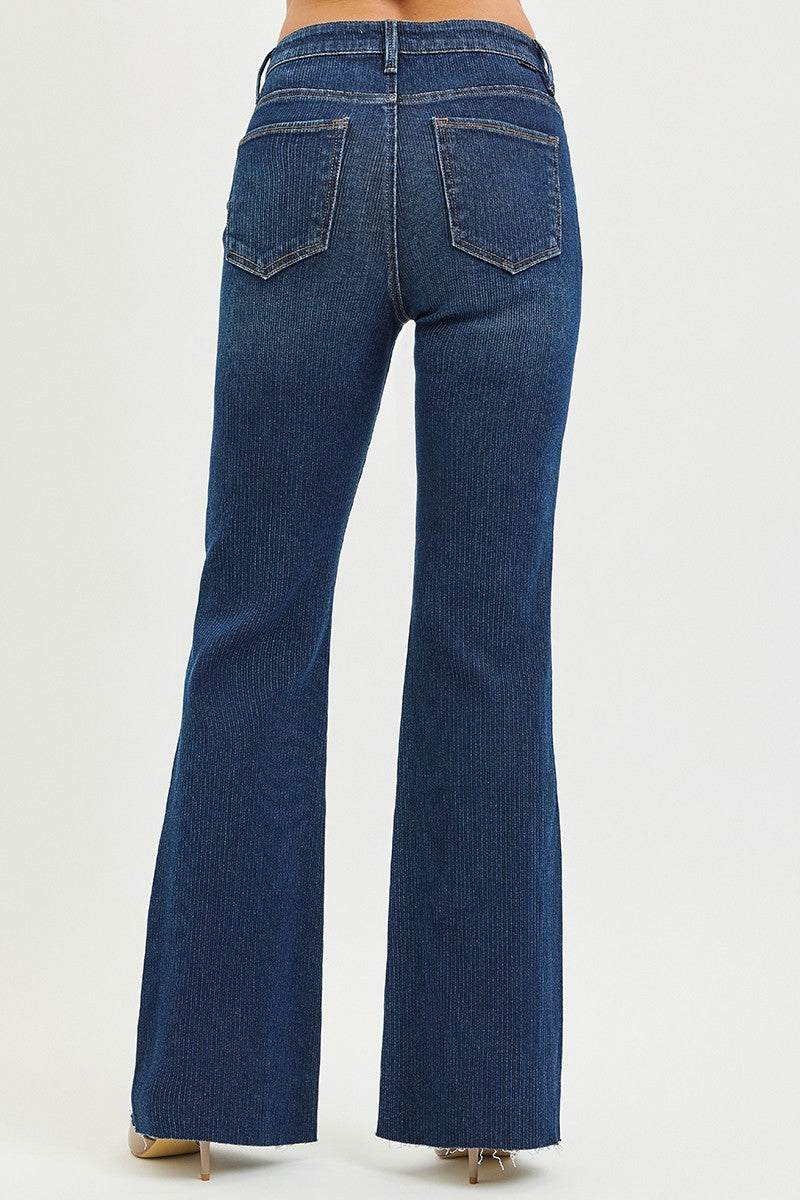 RISEN Willie Flare Corduroy Texture Jeans