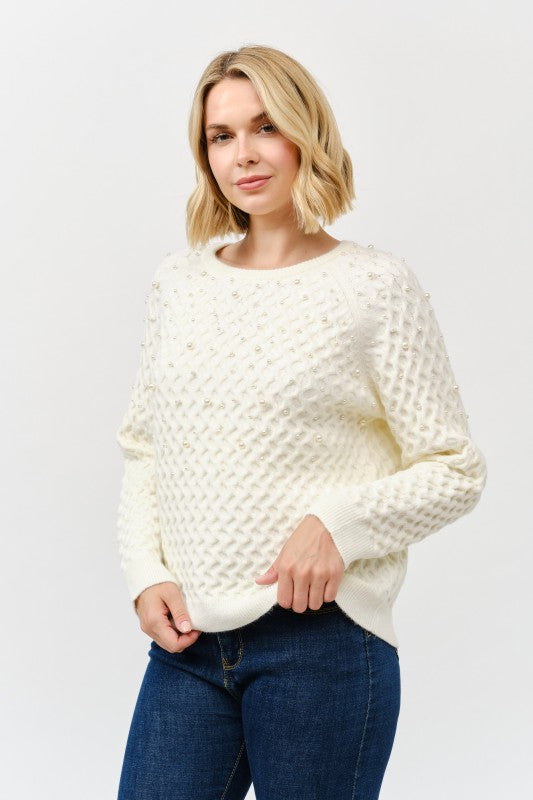 Sanka Pearl Knit Sweater