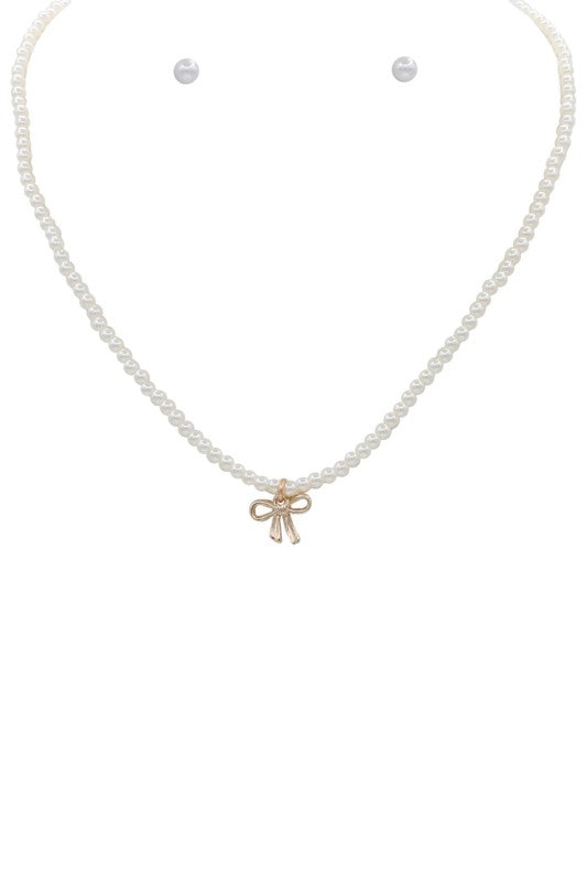 Roodie Bow Pendant Necklace