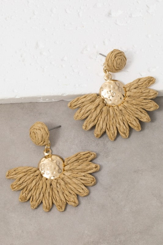 Henry Drop Rattan Earrings