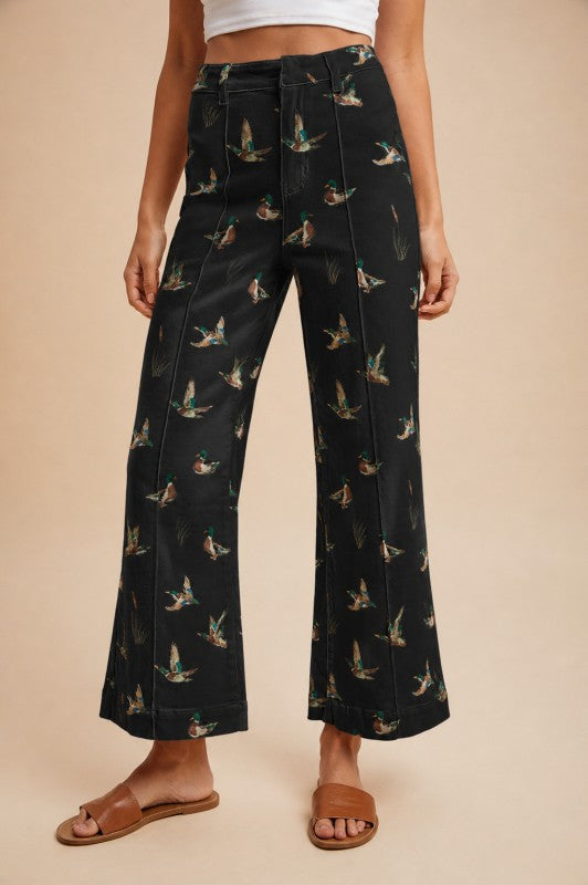 Bellen Bird Print Pants