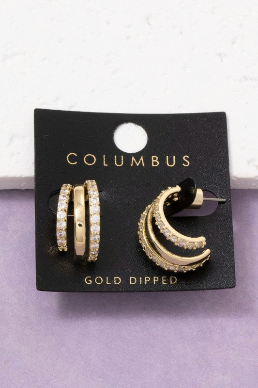 Joie 3 Hoop Earrings