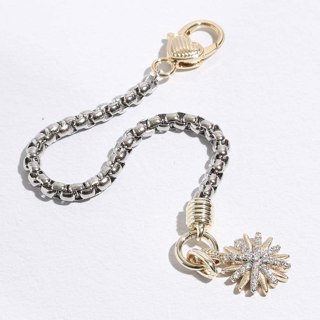 Dee Starburst Two-Toned Chain Design Bracelet