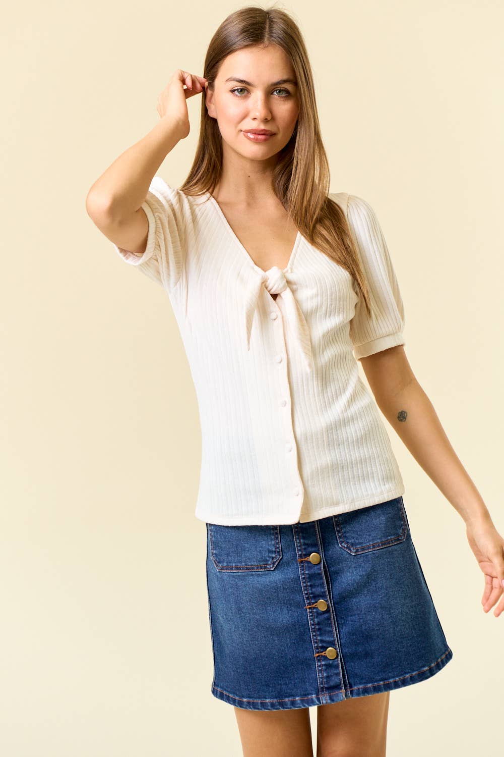 Brenda Tie Knit Top