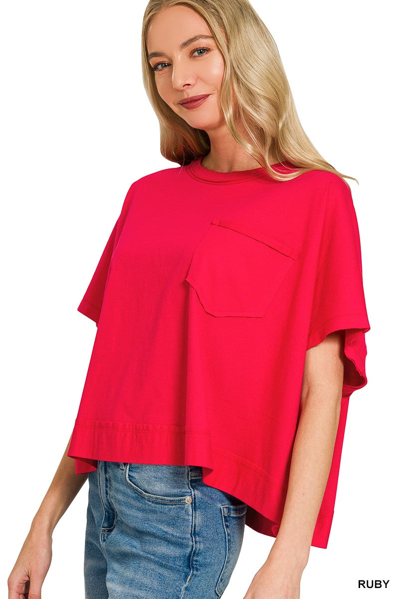 Harly Boxy Pocket Top (2 Colors!)