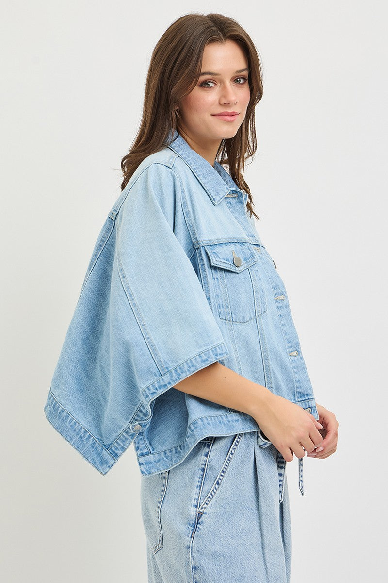 Risen Purra Denim Cape Jacket