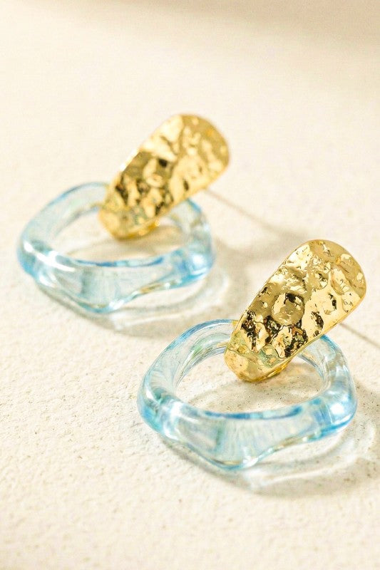 Banta Acrylic Hoop Earrings (2 Colors!)