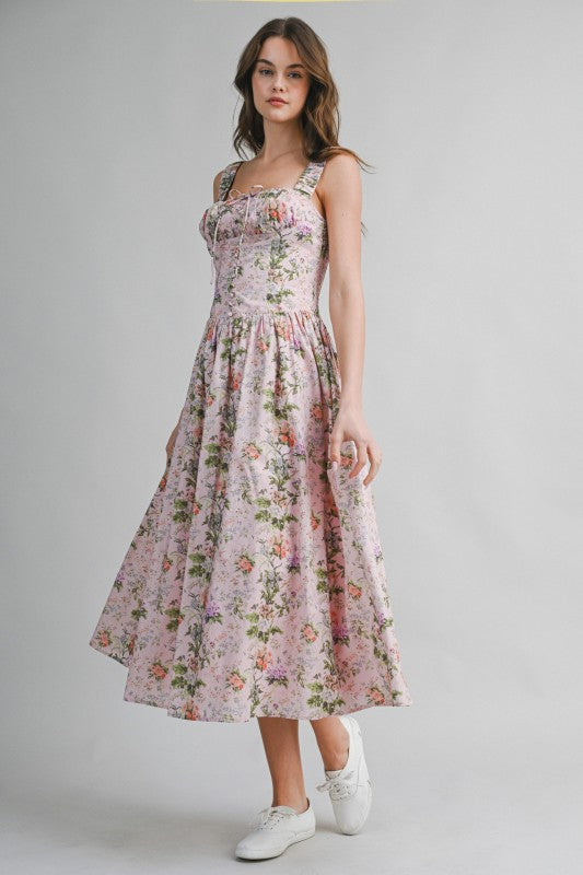 Minnie Floral Midi Dress