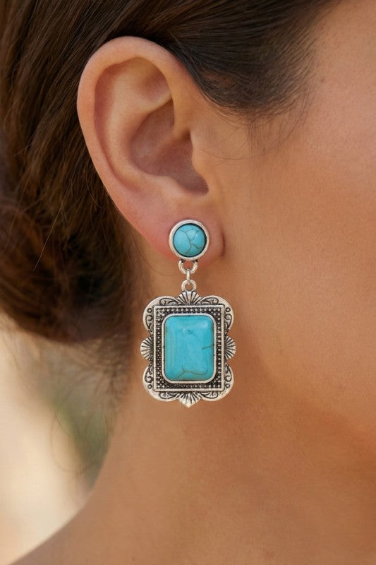 Kate Square Dangle Earrings