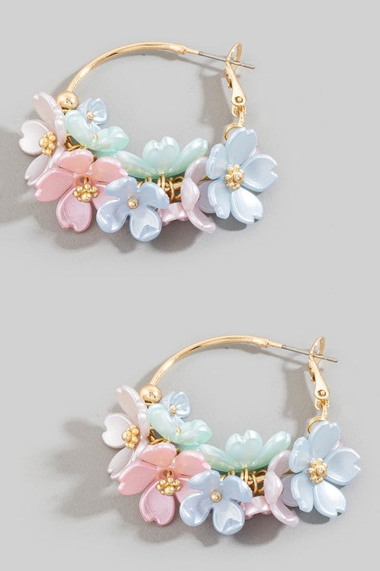 Mannie Floral Cluster Earrings