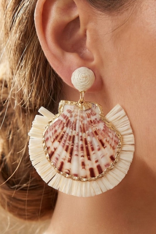Kayla Shell Dangle Earrings