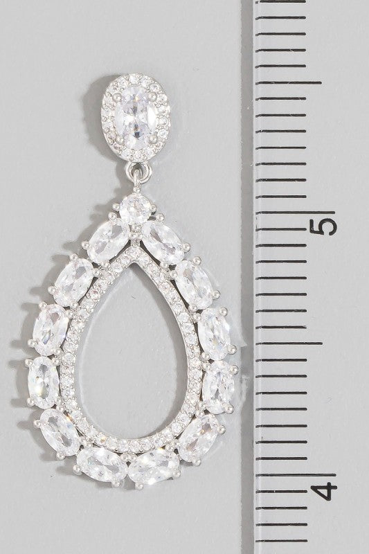 Jasper Stud Teardrop Earrings