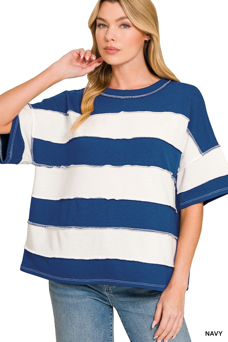 Hogan Boxy Stripe Top